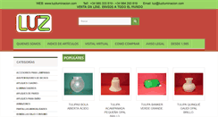 Desktop Screenshot of luziluminacion.com
